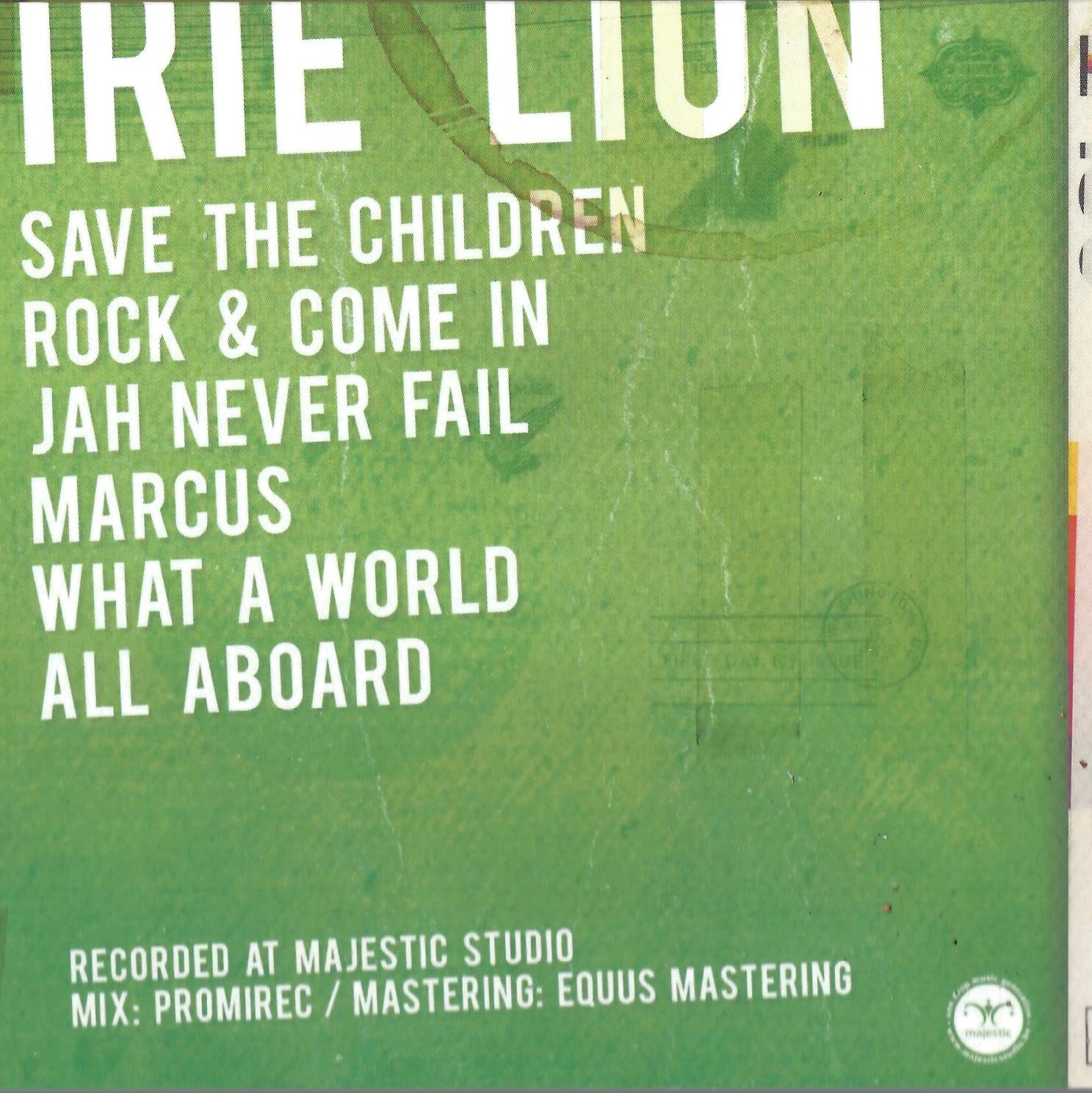 CD IRIE LION - ROCK & COME IN