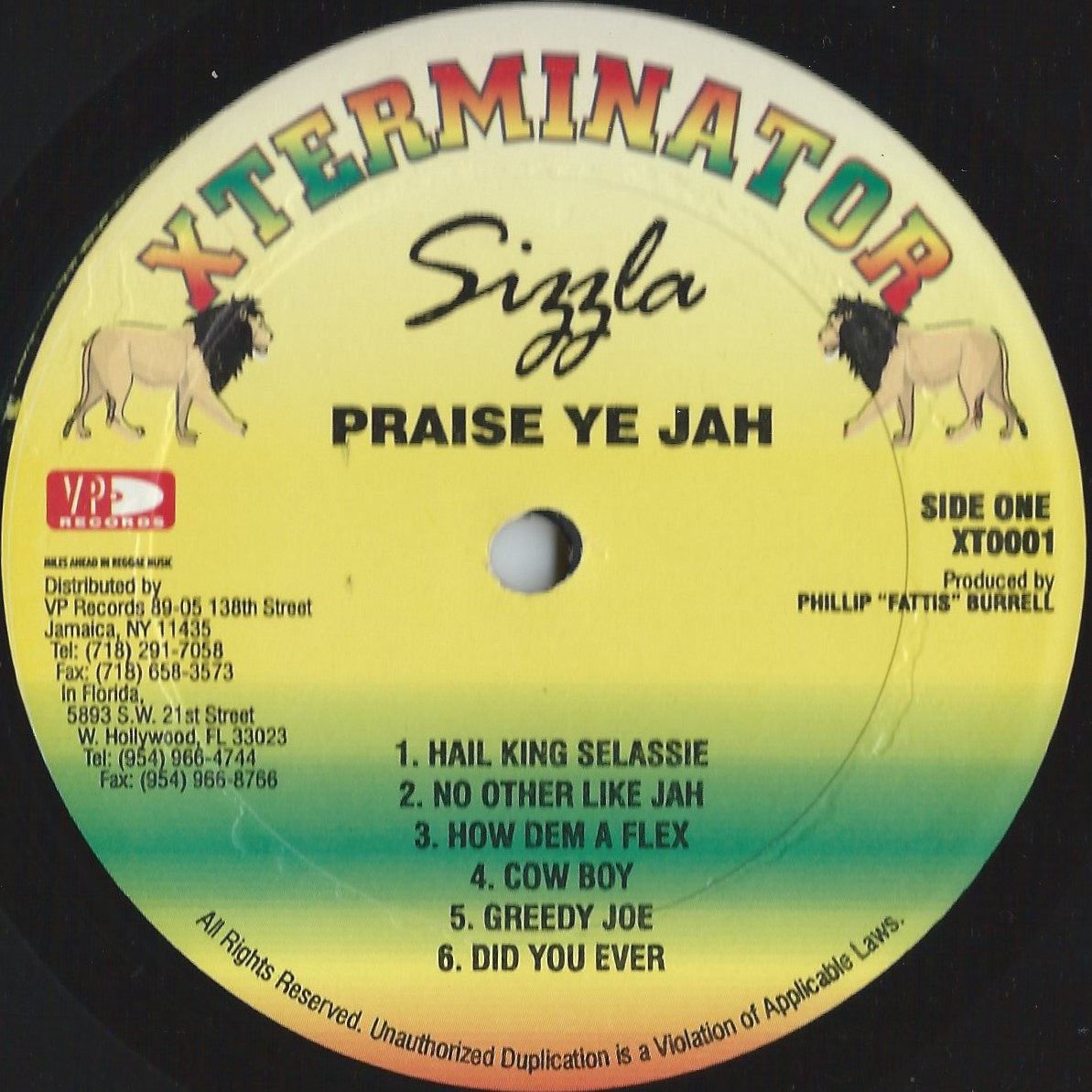 LP SIZZLA - PRAISE YE JAH