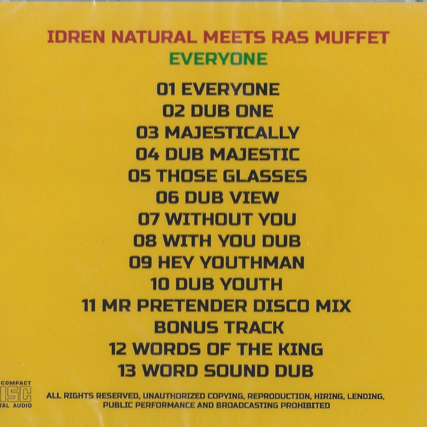 CD IDREN NATURAL MEETS RAS MUFFET - EVERYONE