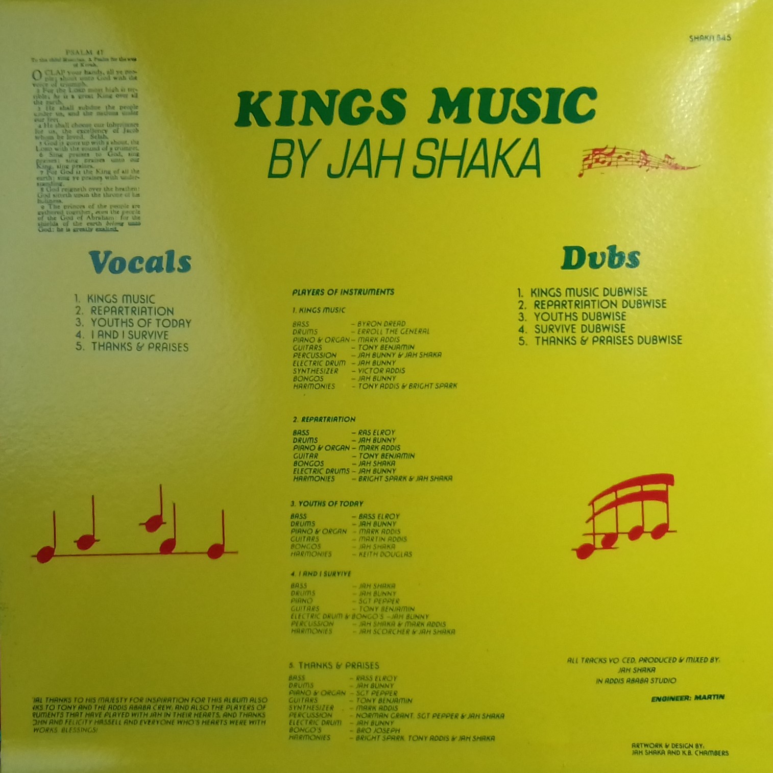 LP JAH SHAKA - KINGS MUSIC