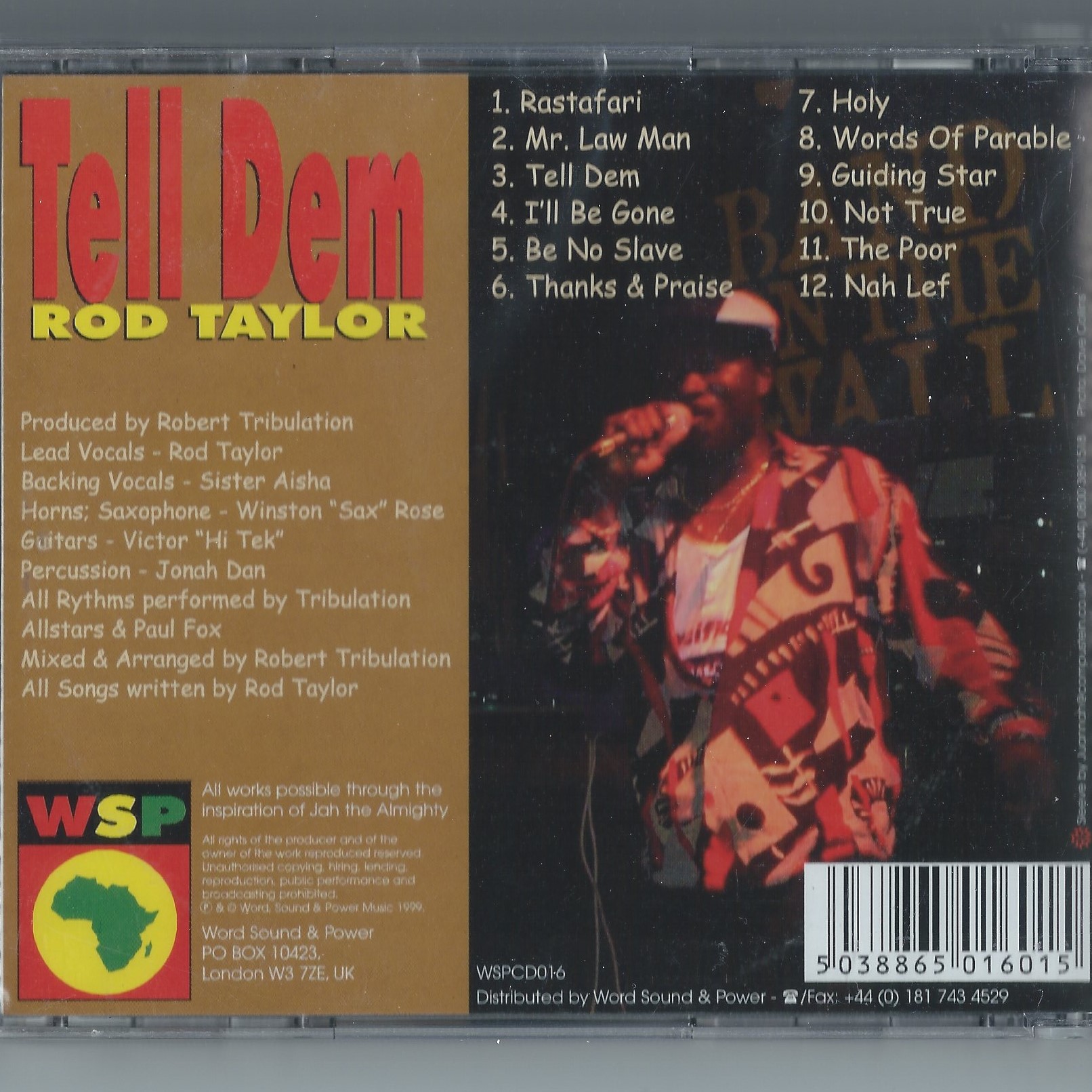 CD ROD TAYLOR - TELL DEM