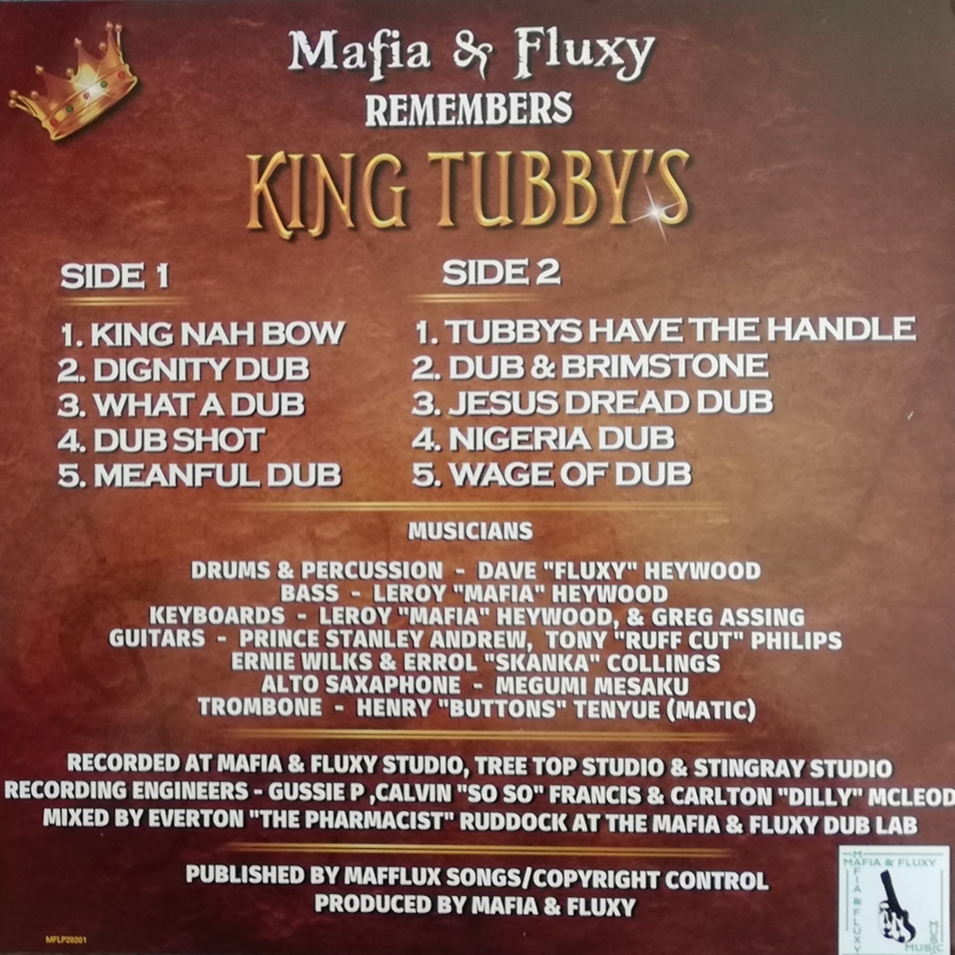 LP MAFIA & FLUXY REMEMBERS KING TUBBY'S