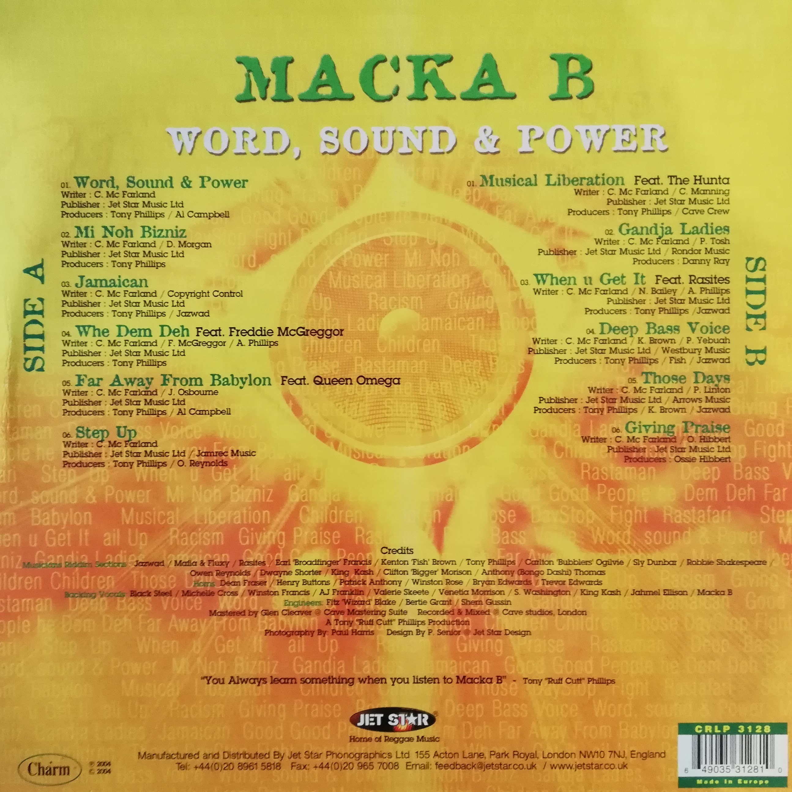 LP MACKA B - WORD SOUND & POWER