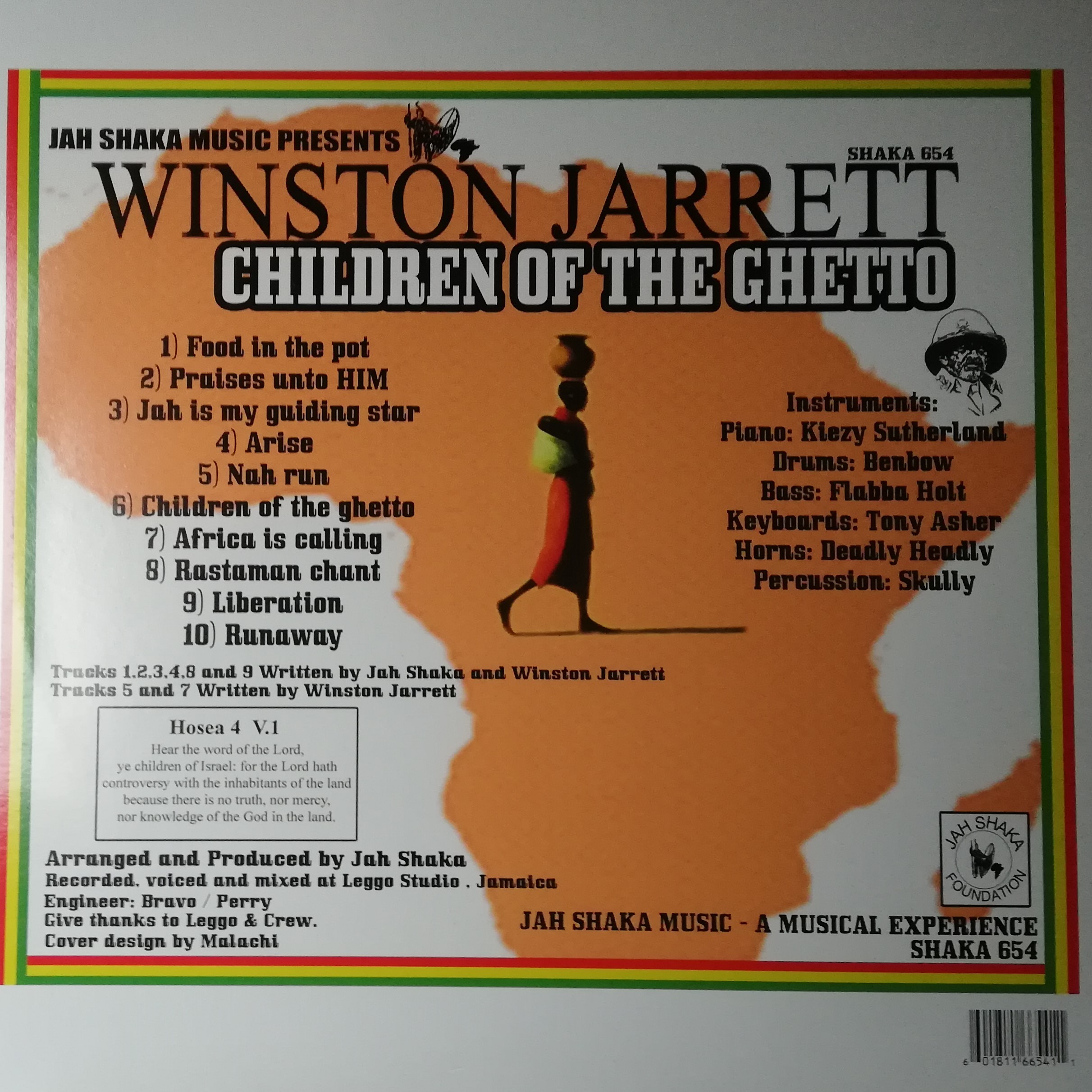 LP WINSTON JARRET - CHILDREN OF THE GHETTO