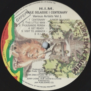 LP H.I.M. HAILE SELASSIE I CENTENARY VARIOUS ARTISTS VOL:1